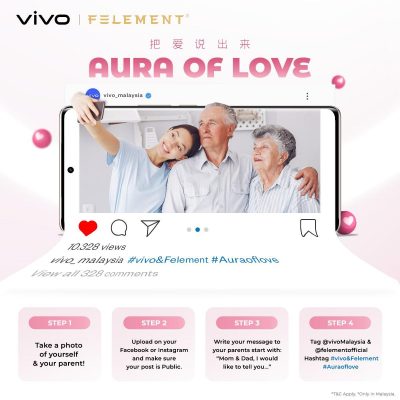 Spreading love and winning big is possible when you participate in the lively and heartfelt “Aura of love” competition. You might win prizes up to RM10,000.