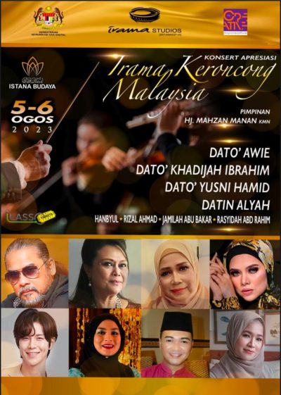Konsert Apresiasi Irama Keroncong Malaysia Bakal Bergema 5 & 6 Ogos 2023