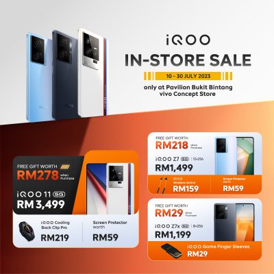 Upgrade Your Smartphone Game: Unmissable Deals on iQOO Phones at Pavilion KL vivo Concept Store