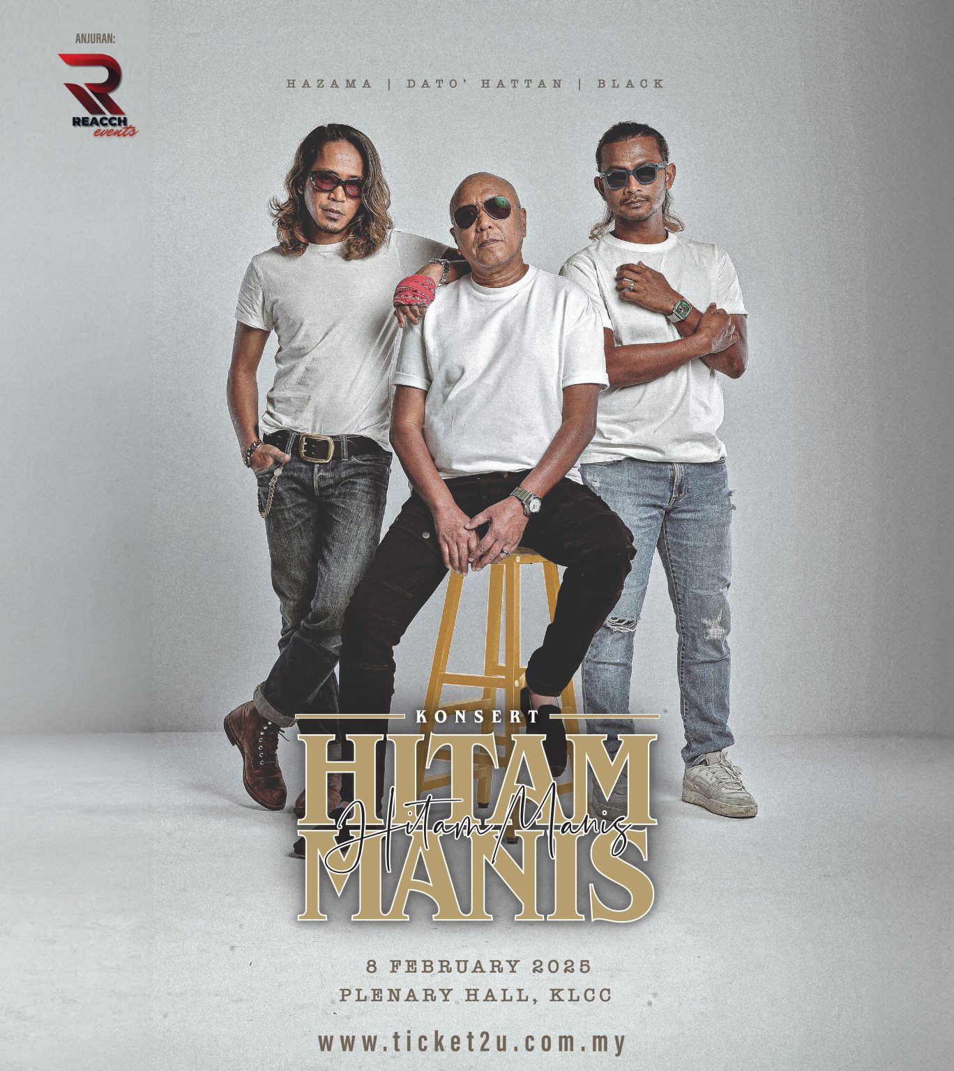 Datuk Hattan, Hazama & Black Bersatu Gegarkan Konsert Hitam Manis 2025