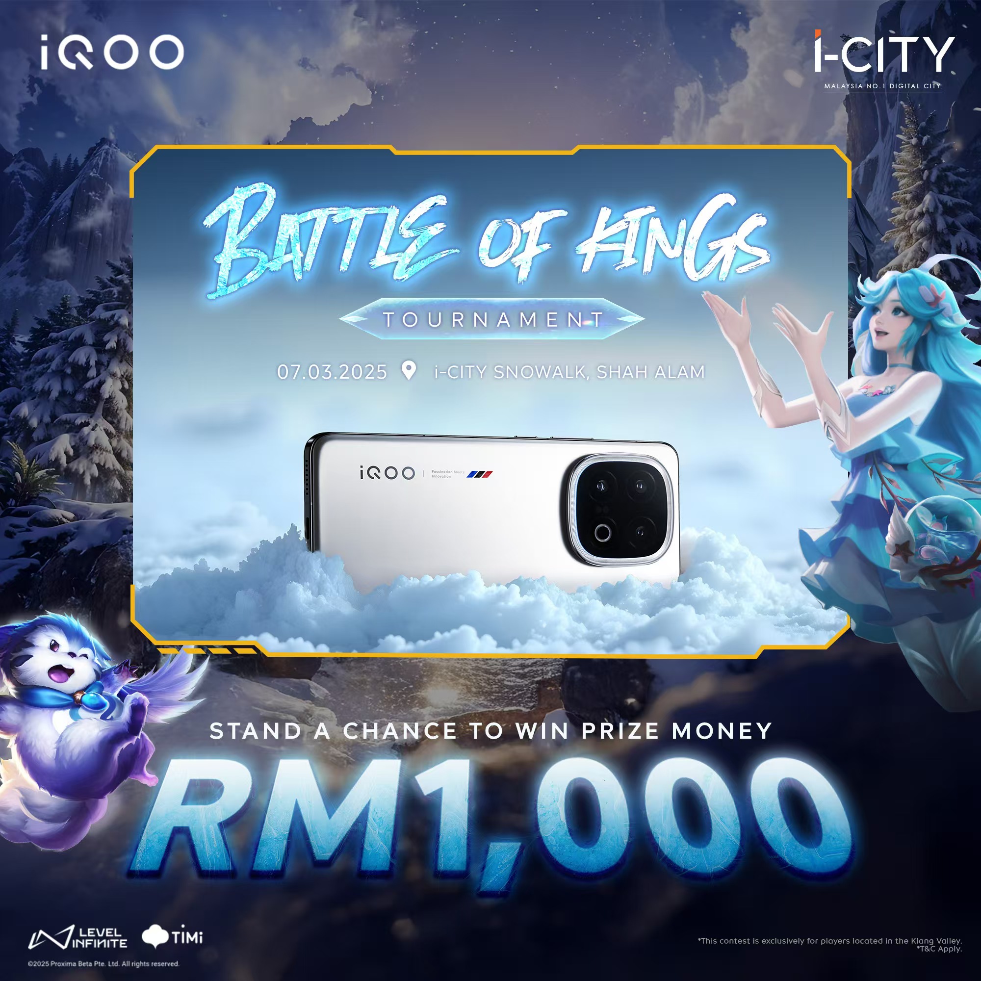 Feel the Chill with iQOO 13 at i-City SNOWALK’s Ultimate Gaming Event