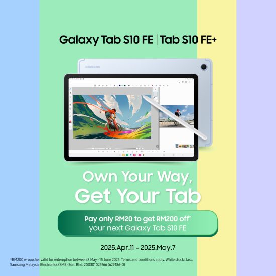 Fast Track to a New Galaxy Tab: RM200 e-Voucher Now for Only RM20!