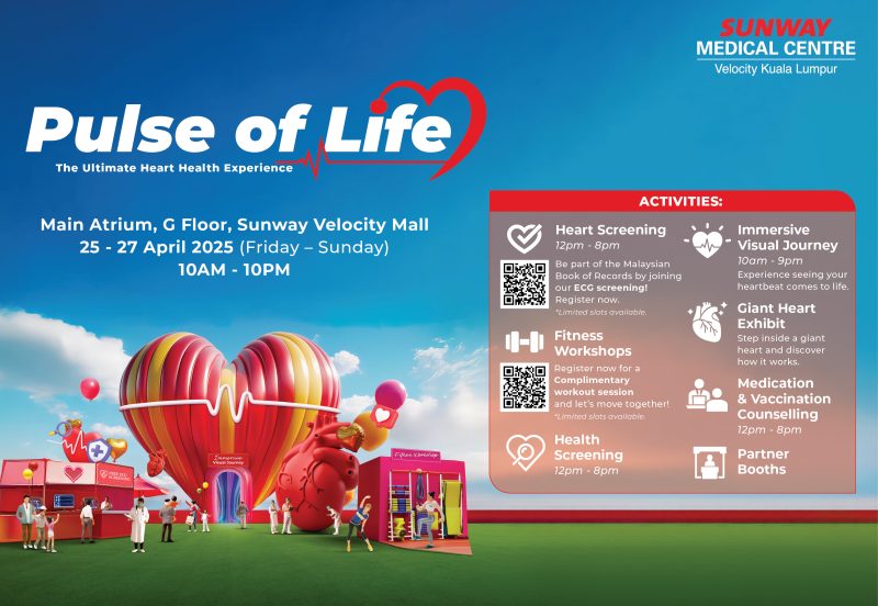 Sunway Medical Centre Velocity Cetus Inisiatif CSR Unik – Visual Imersif Pertama di Malaysia & Saringan ECG Demi Jantung Sihat.