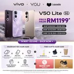 vivo V50 Lite Now on Lazada Mall – Enjoy 3 Exclusive Freebies